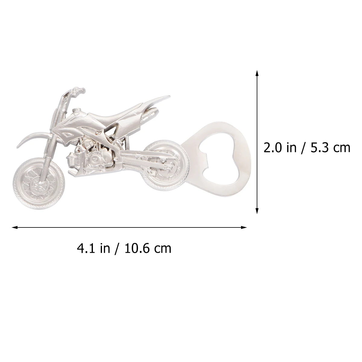 

1pc Multifunctional Motorcycle Bottle Opener for Bar Silver Color Kitchen Gadgets Beer Opener Home Restaurant Use