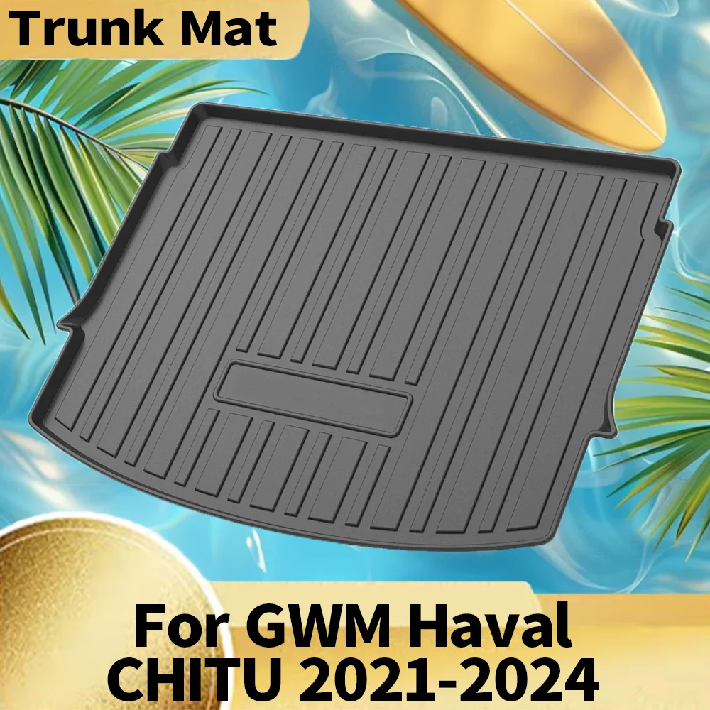 

Для GWM Haval CHITU 2021-2024 автомобильный грузовой вкладыш всепогодный TPE нескользящий коврик в багажник водонепроницаемый лоток аксессуар для ковра в багажник