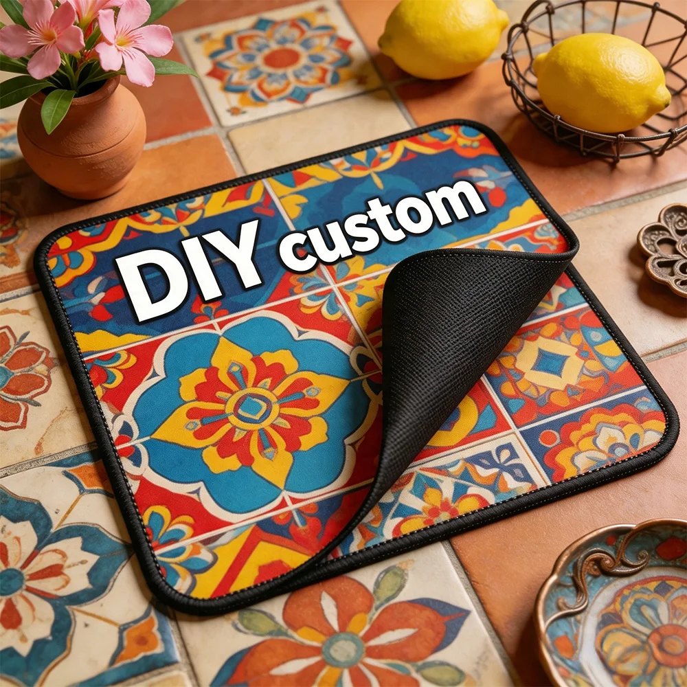 Customized mouse pad office computer desk pads heat-resistant coffee mat decoration game accessories DIY keyboard mats Custom