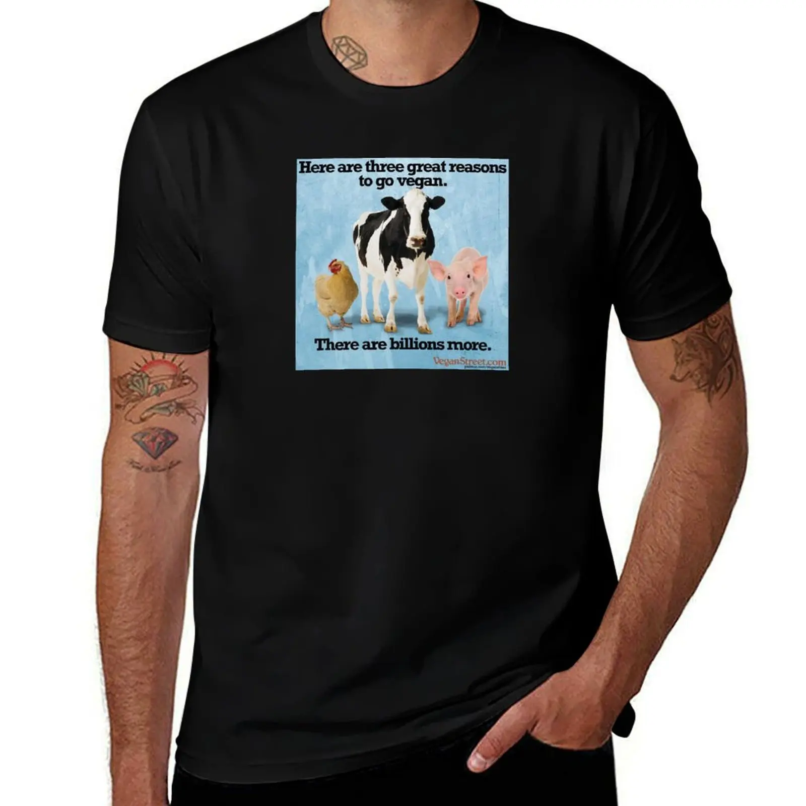 Here Are Three Great Reasons to Go Vegan T-Shirt Water Resistant Casual T-Shirt