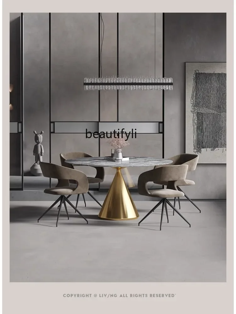 

ss7486 Minimalist Restaurant Rotating Dining Chair Household Light Luxury Leisure Chair Sales Office Negotiation Backrest Desk C