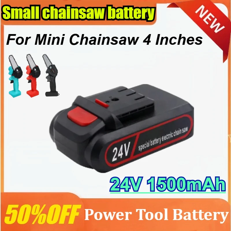 

24V 1500mAh Chainsaw Battery Special Battery for Mini Chainsaw 4 Inches Suitable for Woodworking Garden Tools Feller Pruning