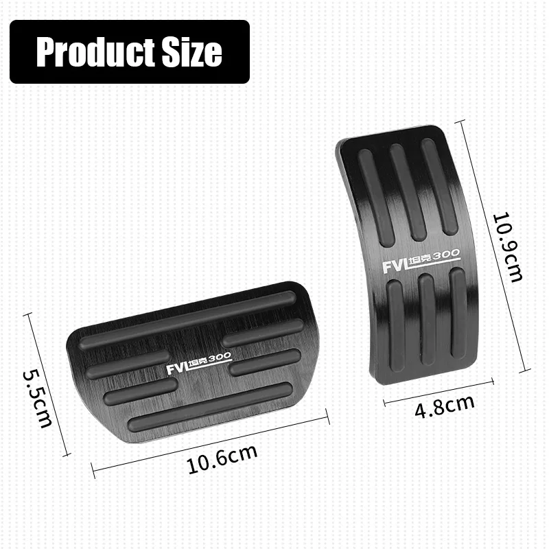 For Great Wall GWM WEY Tank T300 300 2021-2023 Car Pedal Pad Non-Slip Steel Pedalboard Aluminium Alloy Brake Cover Accessories