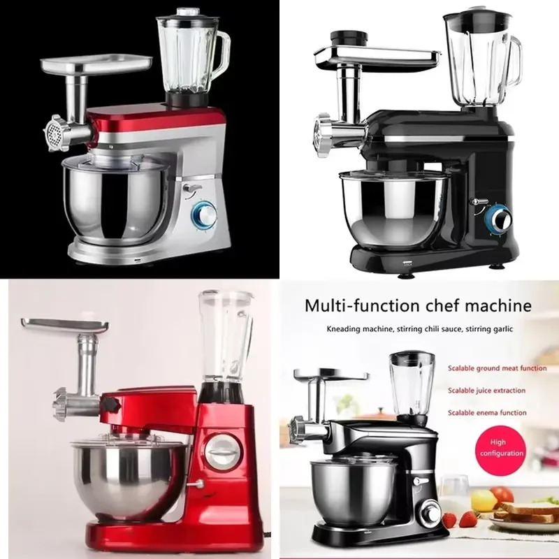 8L Vertical Stand Mixer 4 in 1 High Capacity Meat Grinder Cake Mixer with Multiple Accessories Affordable Price