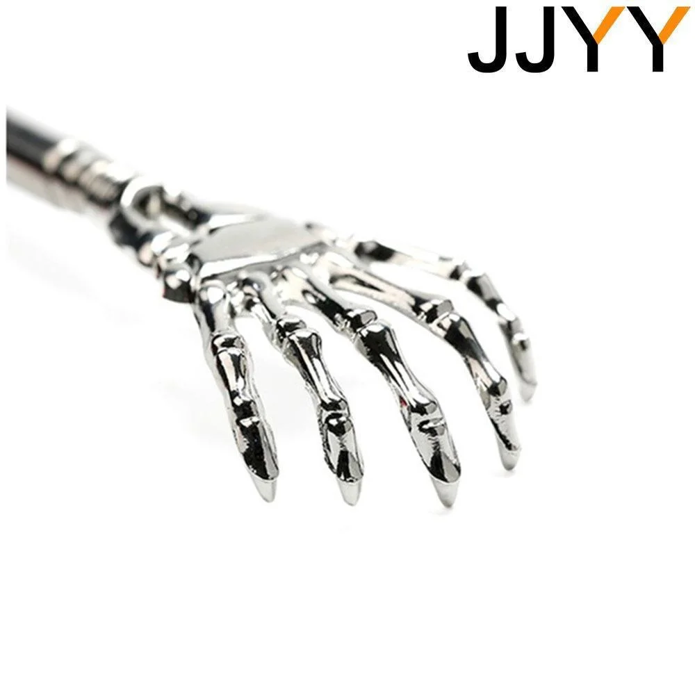 Massageador traseiro retrátil, raspador traseiro de aço inoxidável, bastão de cócoras, ferramenta de massagem portátil para relaxamento