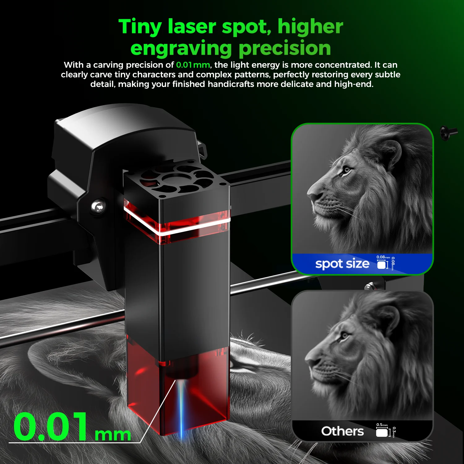 Acmer k1 portátil mini gravador a laser cnc máquina bluetooth diy logotipo máquina de marcação pintado cão tag papel couro madeira acrílico