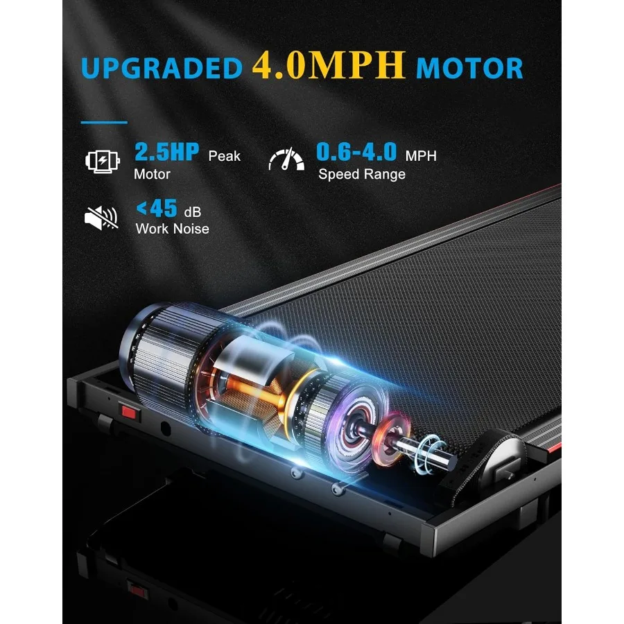 جهاز مشي بسعة 340 رطل مع 12 شاشة LED مائلة وكبيرة للاستخدام اليدوي في المكتب مع عداد 3 مسبقًا