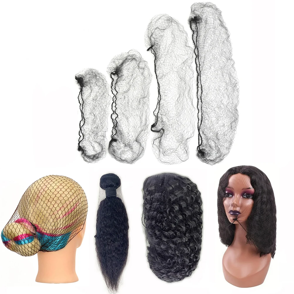 20 piezas de red para el cabello de nailon duradera para moño, herramienta de peinado, negro, Beige, marrón, 5Mm, red para el cabello para pelucas, redes para el cabello de malla