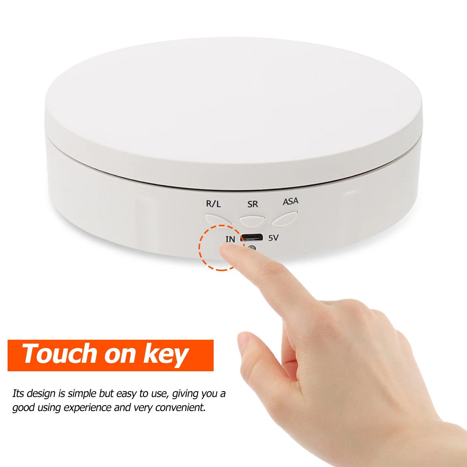 

1Set Electric Rotating Display Stand ABS Turntable for Jewelry Watch Collectibles Exhibition Display Rack