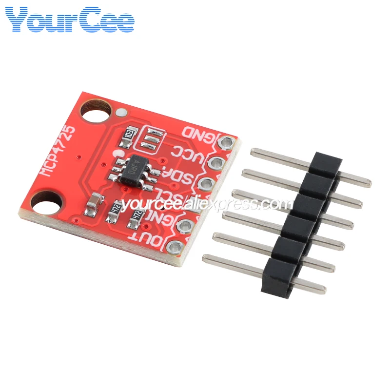 10 szt./1 szt. Moduł konwersji DAC MCP4725 Interfejs I2C Rozdzielczość 12-bitowa Płytka konwertera cyfrowo-analogowego D/A 2,7-5,5V — zdjęcie produktu 5