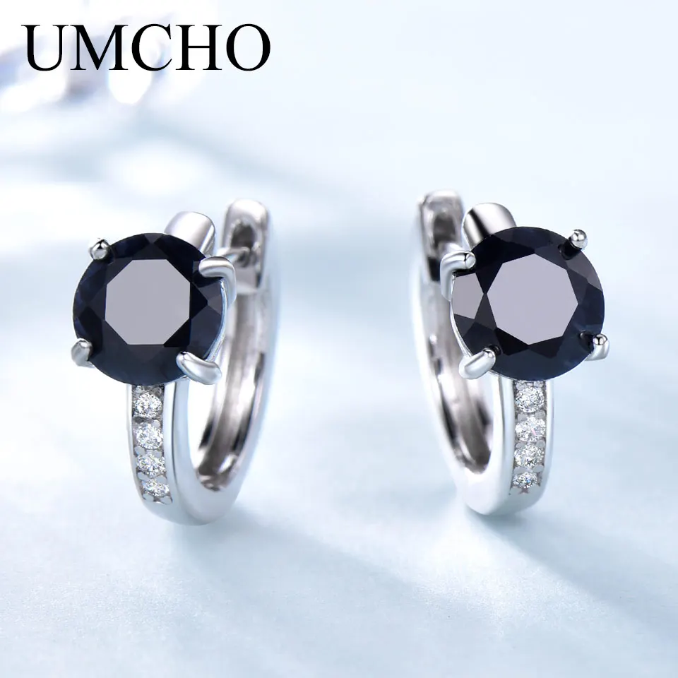 

Round Earrings Black Clip Earring 925 Sterling Silver Earring for Women Birthday Gift 2025