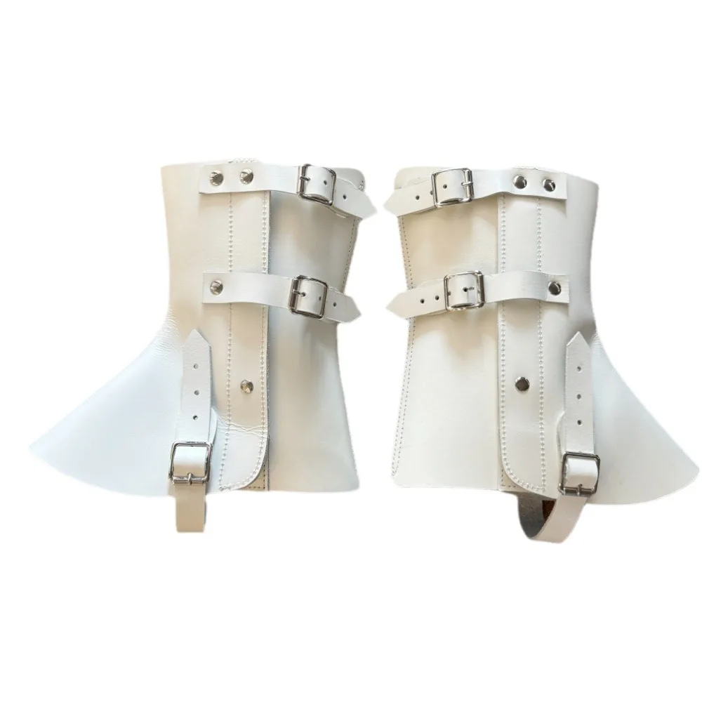 Protezioni per le gambe in vera pelle Protezioni per il gomito Cintura per prestazioni cerimoniali Fondina da allenamento in pelle di vacchetta