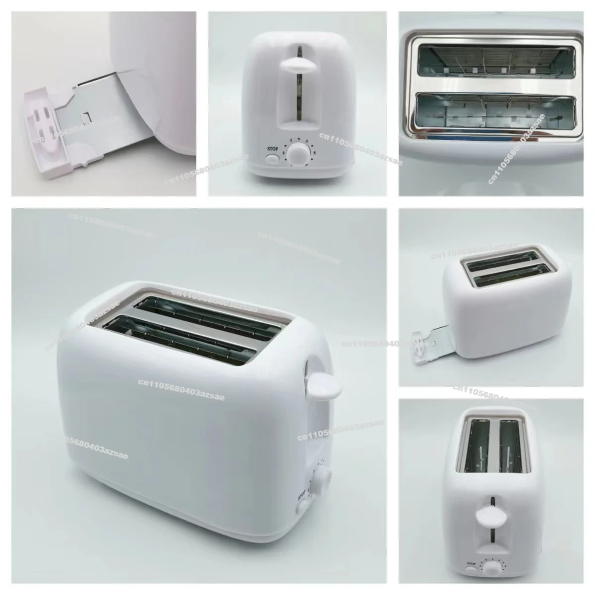 English Toaster Bread Toaster Machine 2 Slice Stainless 110V