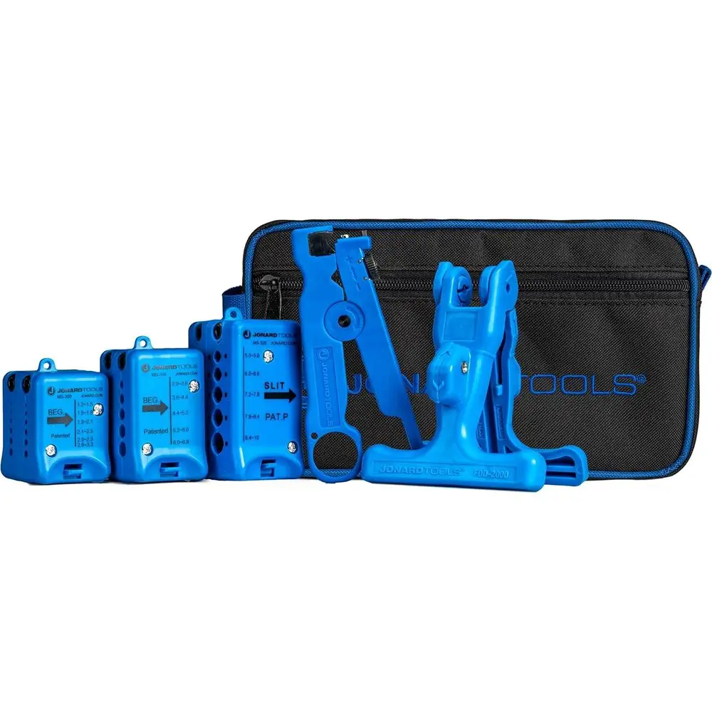 

Набор инструментов TK-105 для разрезания и обжима оптоволокна (1,2–10 мм) с прочным кейсом для переноски