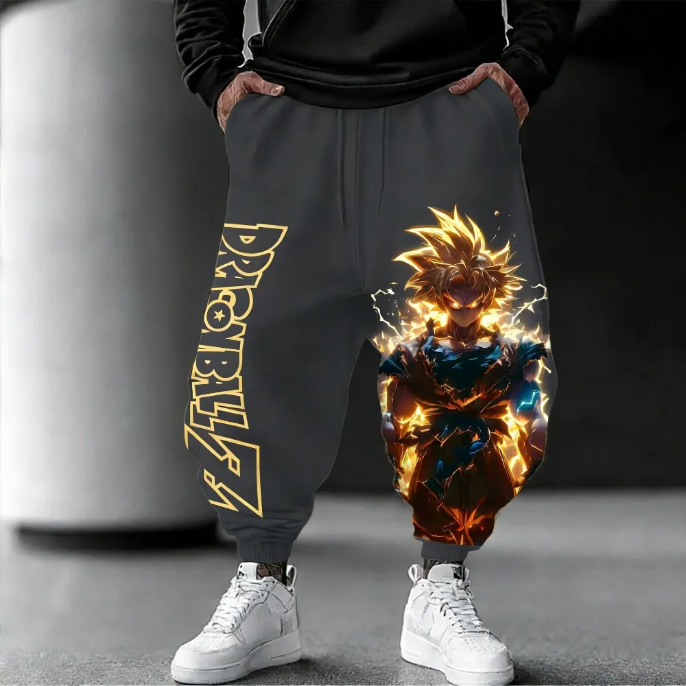 Calças Jogger 3D Dragon Ball Z Goku Super Saiyan 2026, Secagem Rápida, Oversized, Hip Hop, Casuais para Homens, Mulheres e Crianças Y2k