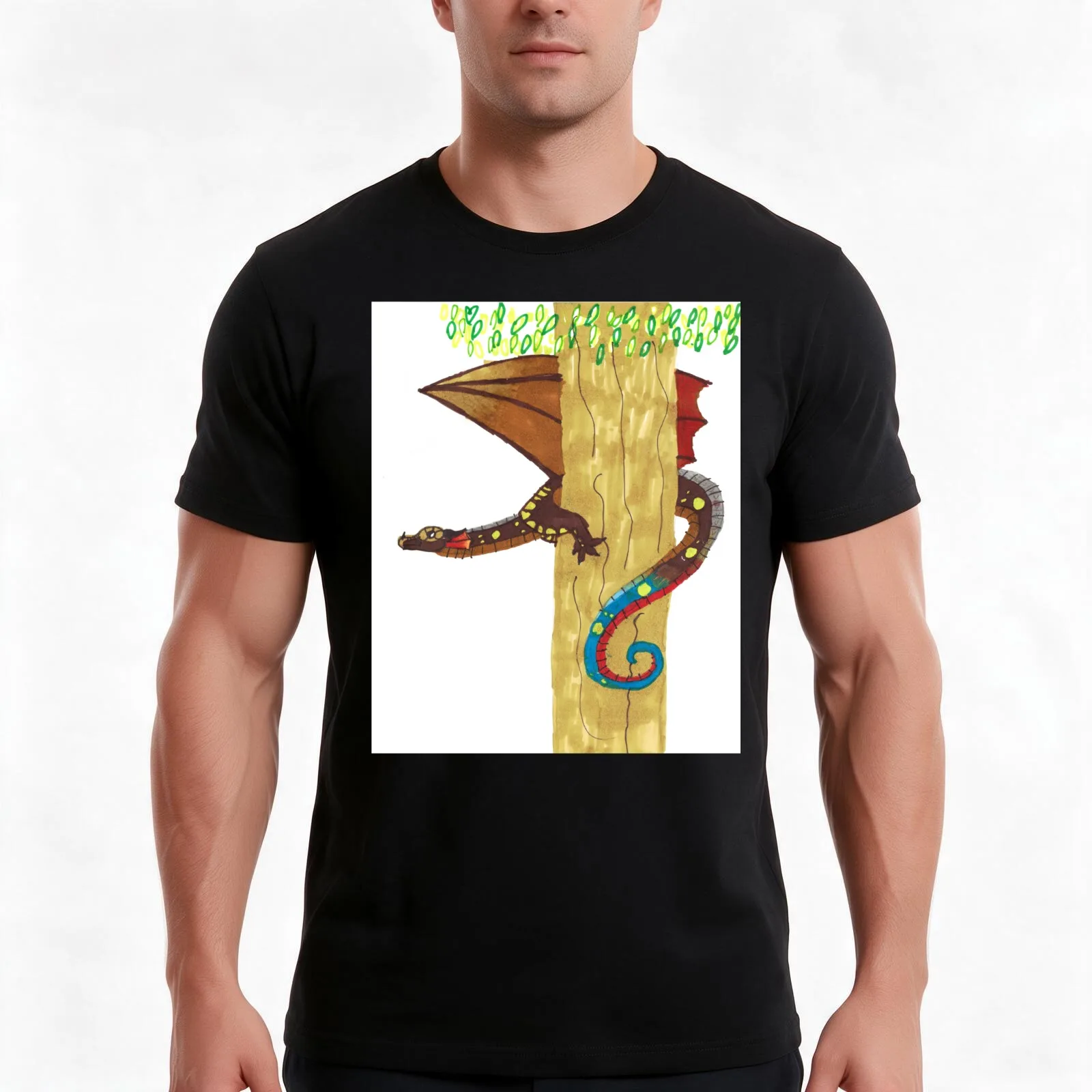 Gloria Chameleon Dragon T-Shirt Summer Casual Cotton Tee Oversized Streetwear Tops Vintage Graphic Print Unisex Men Women