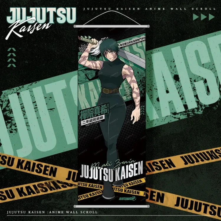 Jujutsu Kaisen Poster Cartoon Gojo Satoru Wandbild Raumdekoration Lange Wandrolle Poster Sammlerstück Urlaubsgeschenk Anime-Merchandise – Detail 2