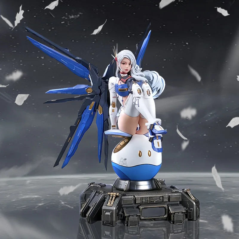 

36cm Cute Gundam Mecha Girl Statue model.High-quality PVC material.Desktop decoration GK Collection model.birthday gift