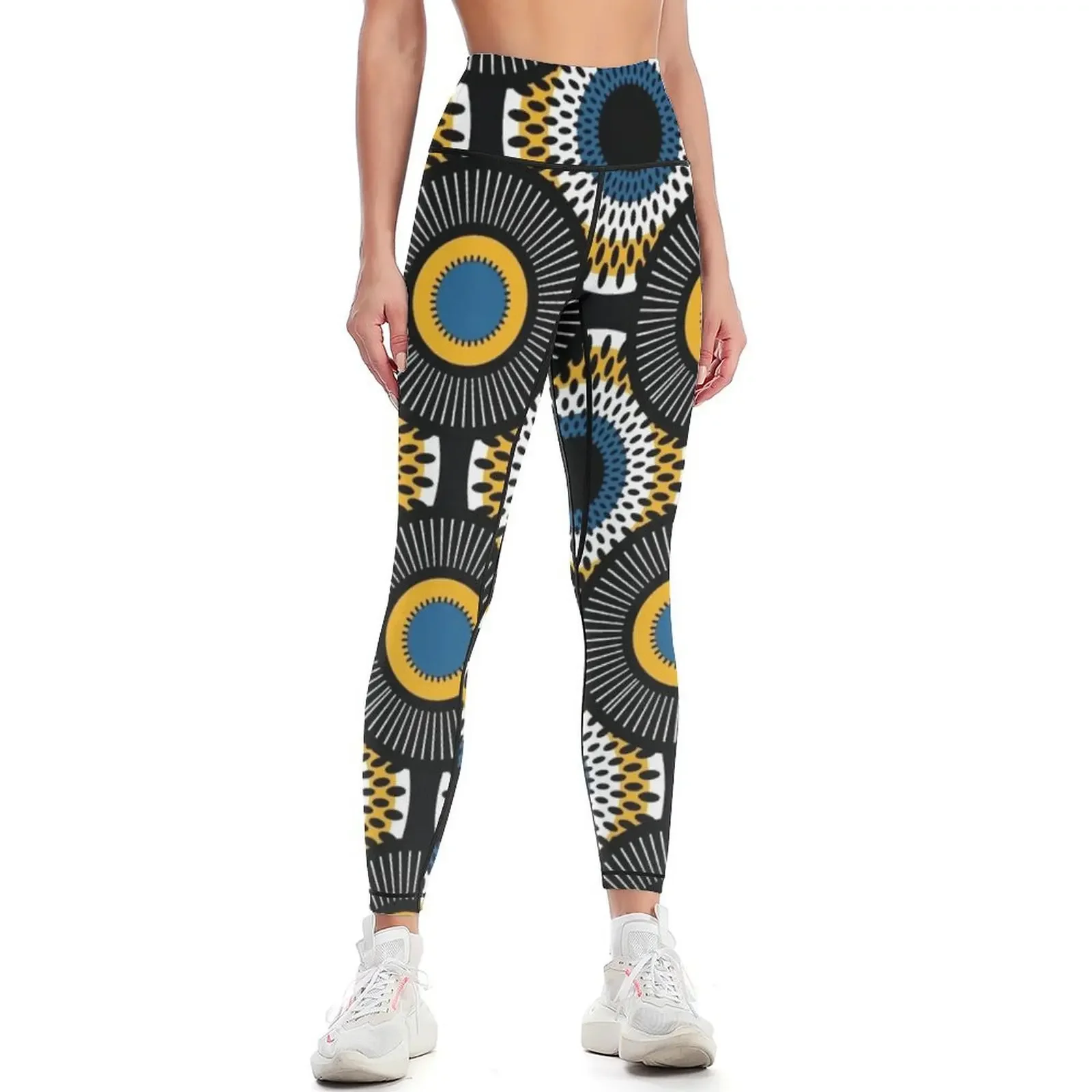 

Afro Ankara Wax Print 23 Leggings Sports pants for Legging sport Women's gym Women's sportswear Womens Leggings