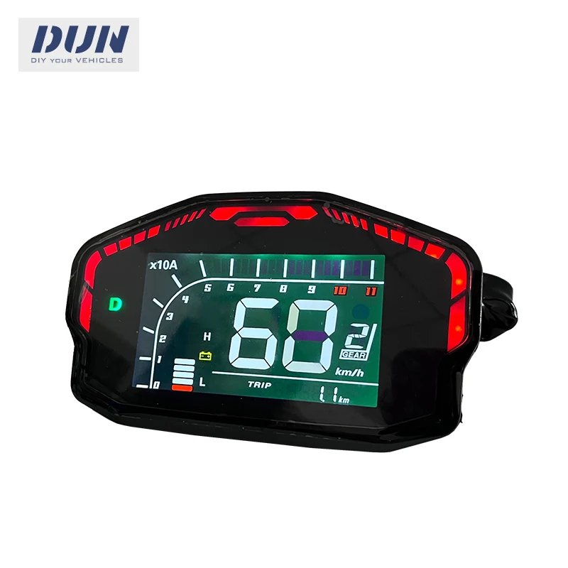 New Speedometer Display DKD LCD  Adjustable ONE-LIN/CAN-BUS Communication For Electric Bicycle Motorcycle Fardriver Controller