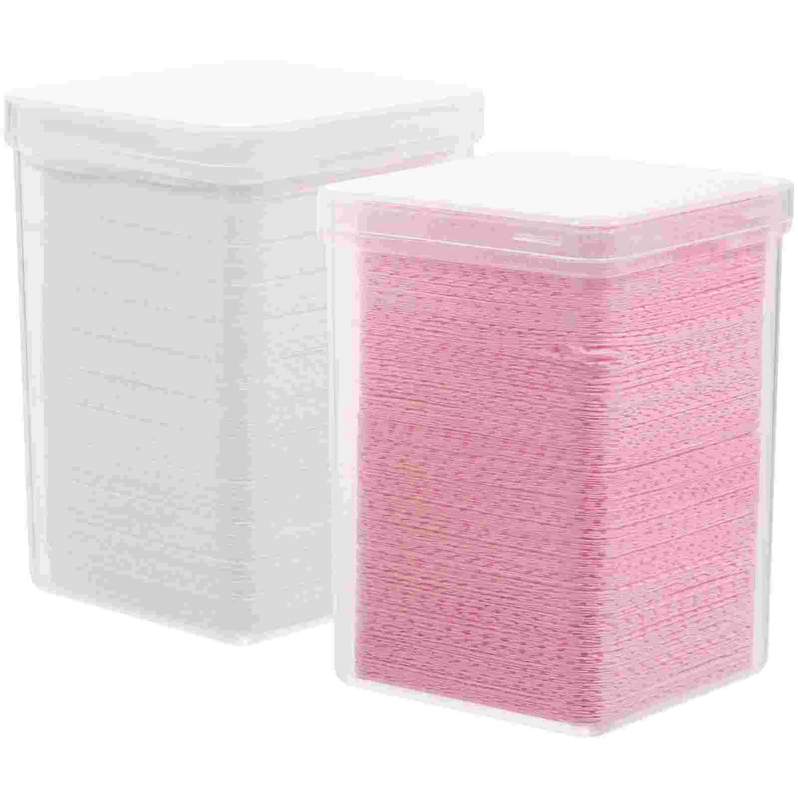 

2 Boxes Lint Free Nail Polish Remover Pads for Eyelash Extension Glue Nail Cleaning Perfect for Home Salon Use