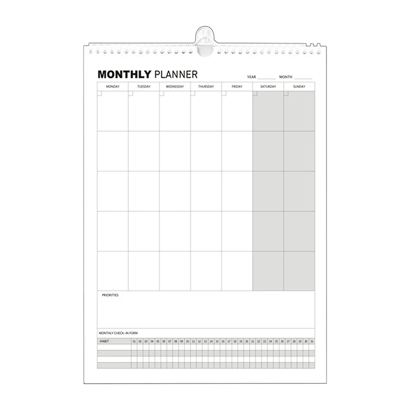 Paper Calendar Whiteboard Month Dry Erase Blank Planner Monthly Planning Work Boards