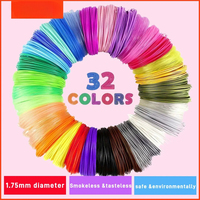 Colored PLA Filament for 25M 30M 36M 45M 50M 96M 100M 150M 200M Smoke-free Safe Plastic Refill for 3D Children's Printing Pen