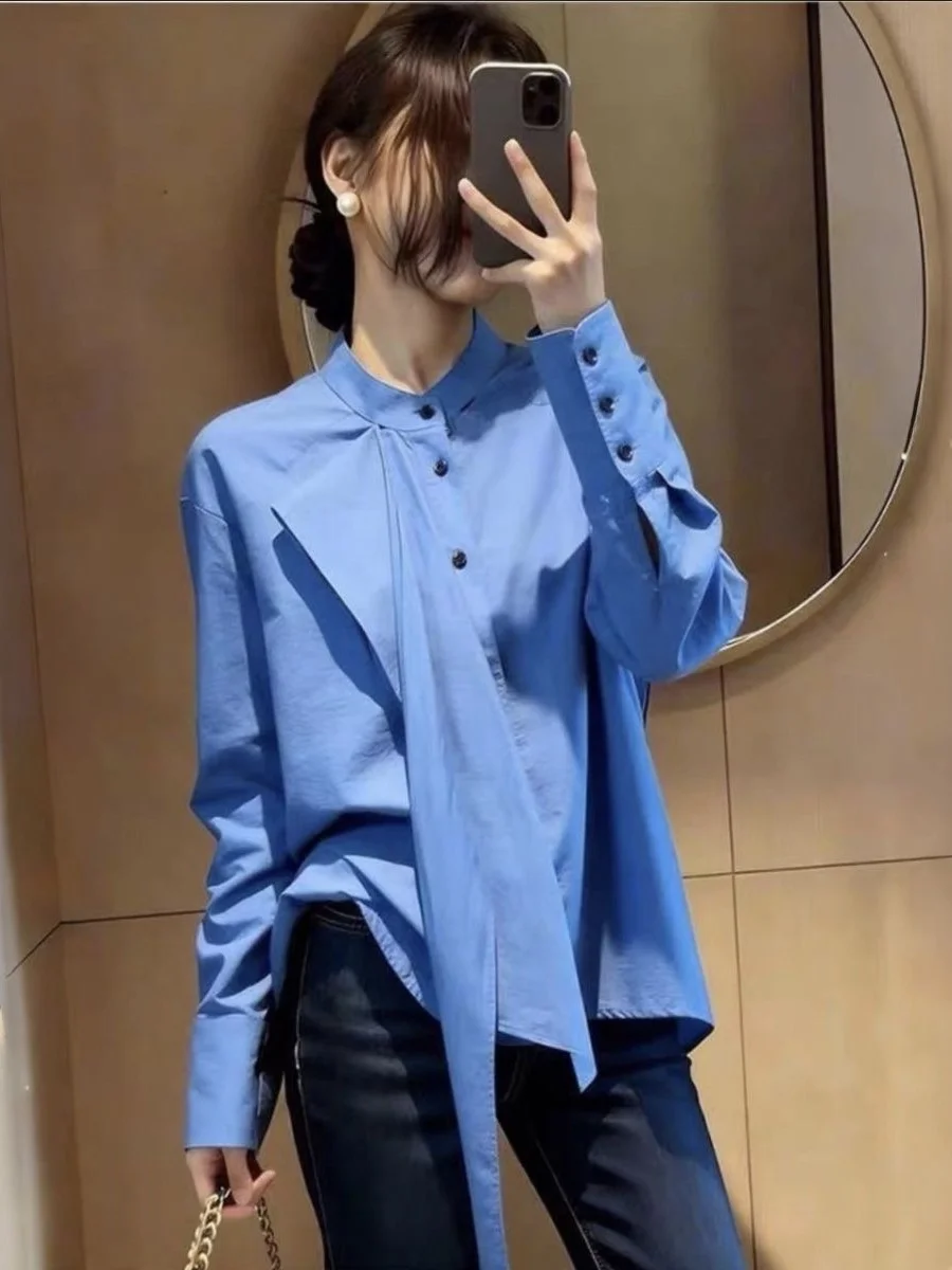 

Стильная уникальная женская блузка: суперкрасивый дизайн, модная элегантность, новинка весенней коллекции