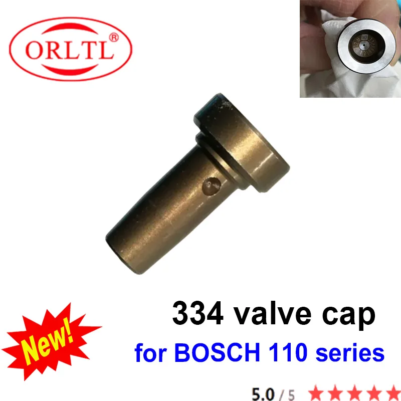 

ORLTL Valve Cap 334 Angle Needle Valve Head F00VC01334 Common Rail Control Valve Cap 334 for Bosch 0445110 Series Injectors