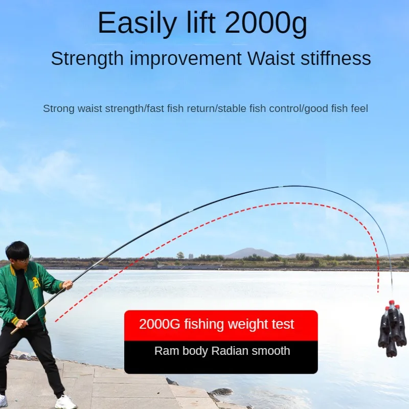 Telescopic Fishing Rod Platform Fishing Rod 4H/5H/6H Carbon Ultra Light Ultra Hard Carp Fishing Rod Competitive Wild