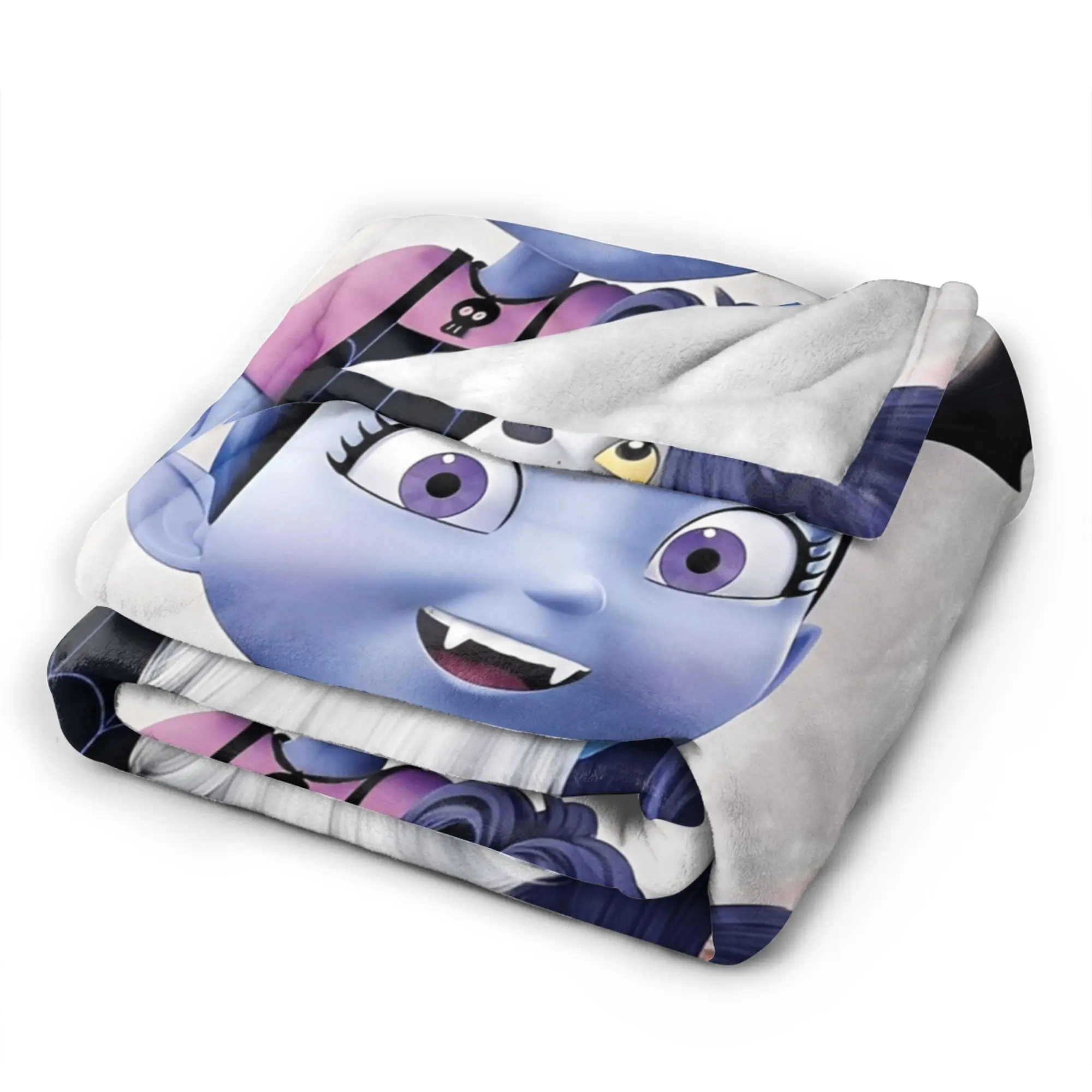 vampirina في سن المراهقة مصاص دماء بطانية مطبوعة للرجال النساء سوبر لينة دافئ رمي البطانيات للسرير 50x60 بوصة أحجام متعددة #4