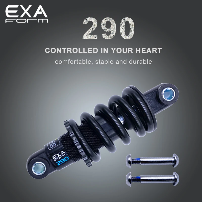 KS EXA Form 290 Bicycle Shock Absorber Rear Shocks 125 150 165 190mm for Downhill CX MTB Moutain Bike Electric Scooter 650LBS