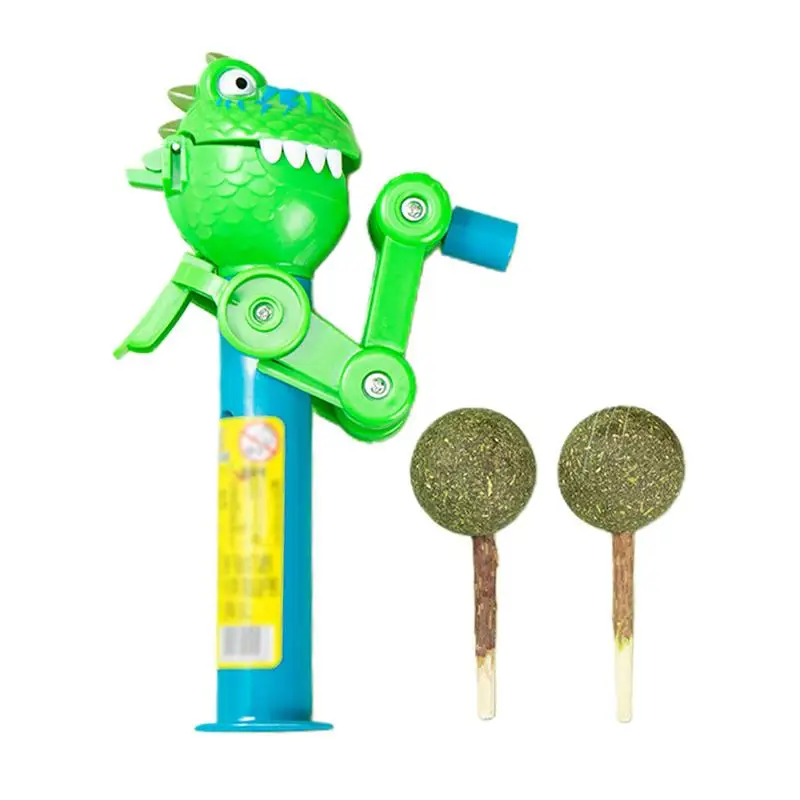 Catnip Lollipop Robot Catnip Lollipop Robot Cat Toy Safe And Harmless Pet Feeding Interactive Toy For Cats Dogs And Other Small