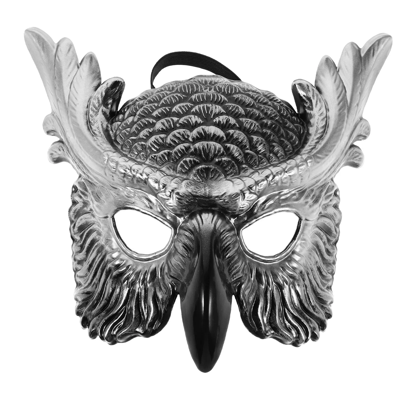 Owl Mask Half Face Plastic Masquerade Mask for Adults Halloween Carnival Cosplay Costume Accessory
