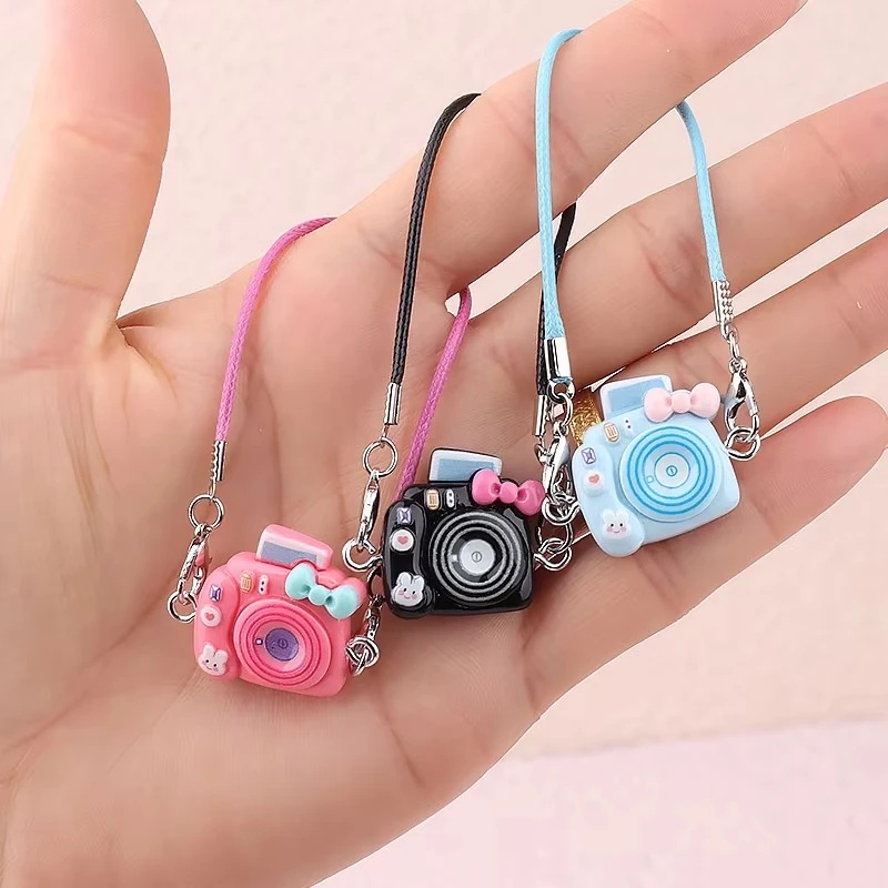 จี้ตุ๊กตาขนนุ่มน่ารัก อุปกรณ์เสริมรูปกล้องการ์ตูนจิ๋ว สำหรับตกแต่งฉากบ้านตุ๊กตา ของเล่นแต่งตัว BJD สำหรับเด็ก