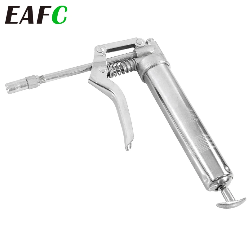 EAFC 120CC Mini Car Manual Grease Gun Kit Oiler Syringe Car Oil Pump With Oil Hose For Auto Trains Airplanes Mines Oiler Tool