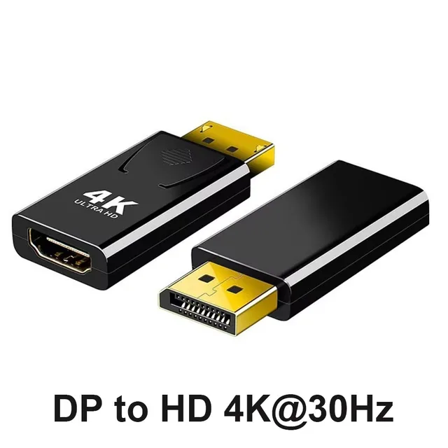 Konwerter kompatybilny z 4K DP na HDMI Displayport na 1080P HDTV Monitor komputerowy Adapter audio-wideo