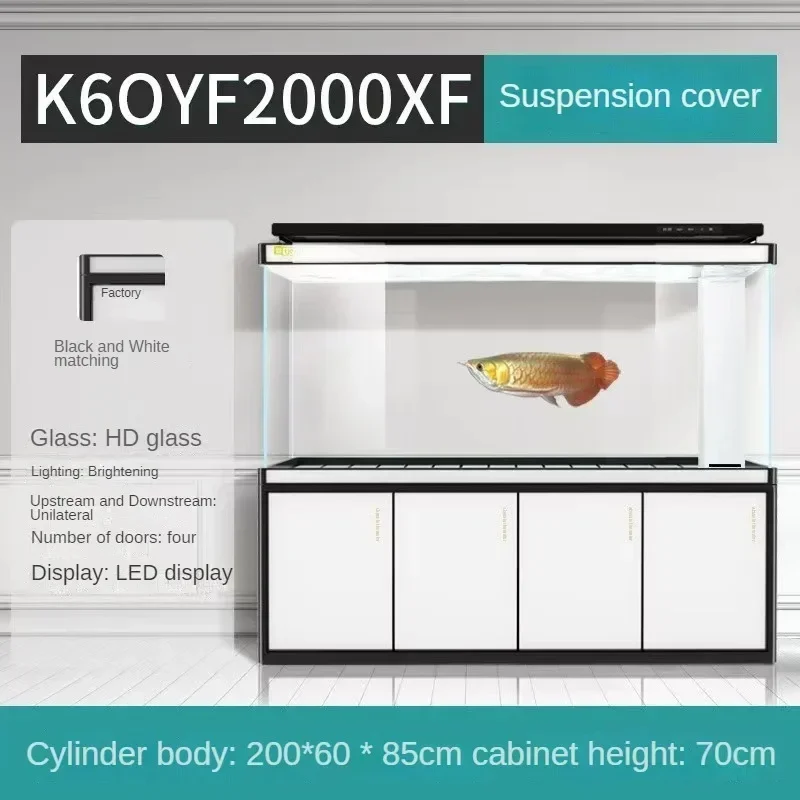 

Large Fish Tank Widened Arowana Filter Under Large Aquarium Glass Suspension Integrated Filter