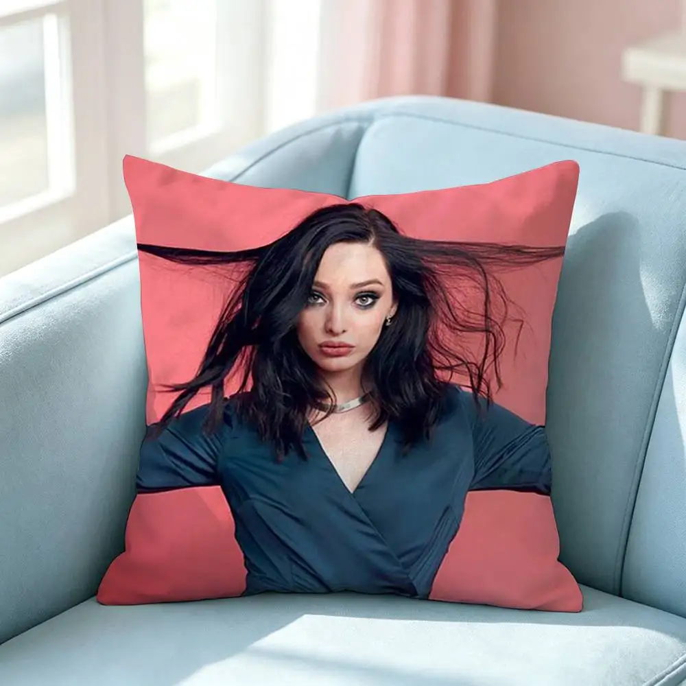 New Generation Emma Dumont Square Double-Sided printed Pillow Case Bedroom Bedside Pillow Sofa Cushion Cover