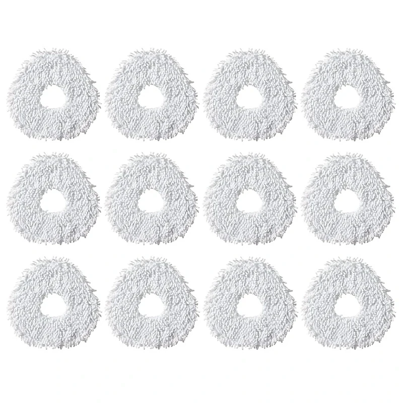 12Pcs Resuable Mop Cloth For Narwal T10 Robot Sweeping Accessories Parts Microfiber Mops
