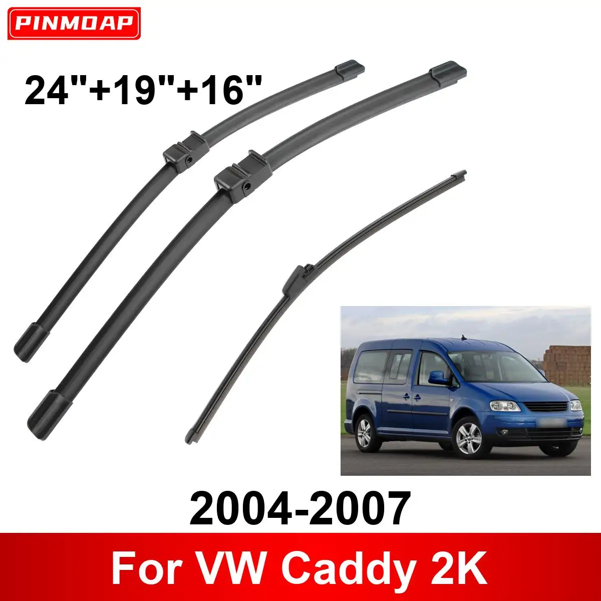 1/2/3/4/6PCS Auto Wischer Für VW Caddy 2K 2004-2007 vorne Hinten Wischer Klingen Pinsel Auto Zubehör 2004 2005 2006 2007