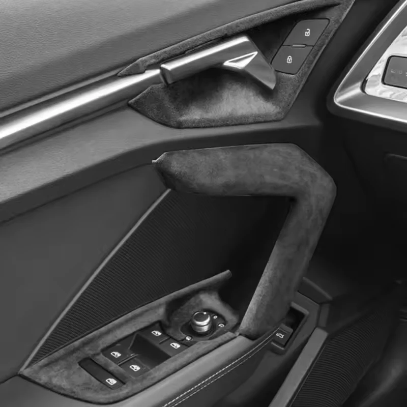 Для Audi A3 A3L S3 2021 2020 2023 2024 2025 накладные панели из алькантары на приборную центральную консоль, дверь, рулевое колесо, шестерни Для Audi A3 A3L S3 2021 2020 2023 2024 2025 накладные панели из алькантары на приборную центральную консоль, дверь, рулевое колесо, шестерни