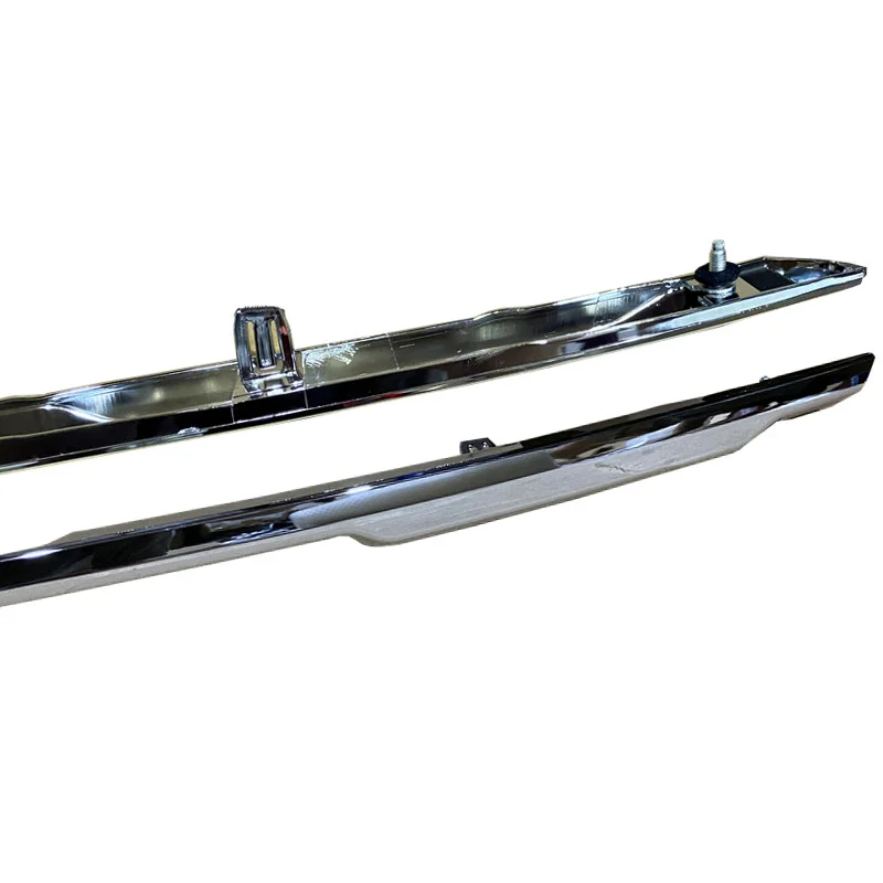 Strip Trim Bumper depan, untuk Nissan x-trail X Trail T32 2014-2021, Trim Bumper pelindung berlapis krom