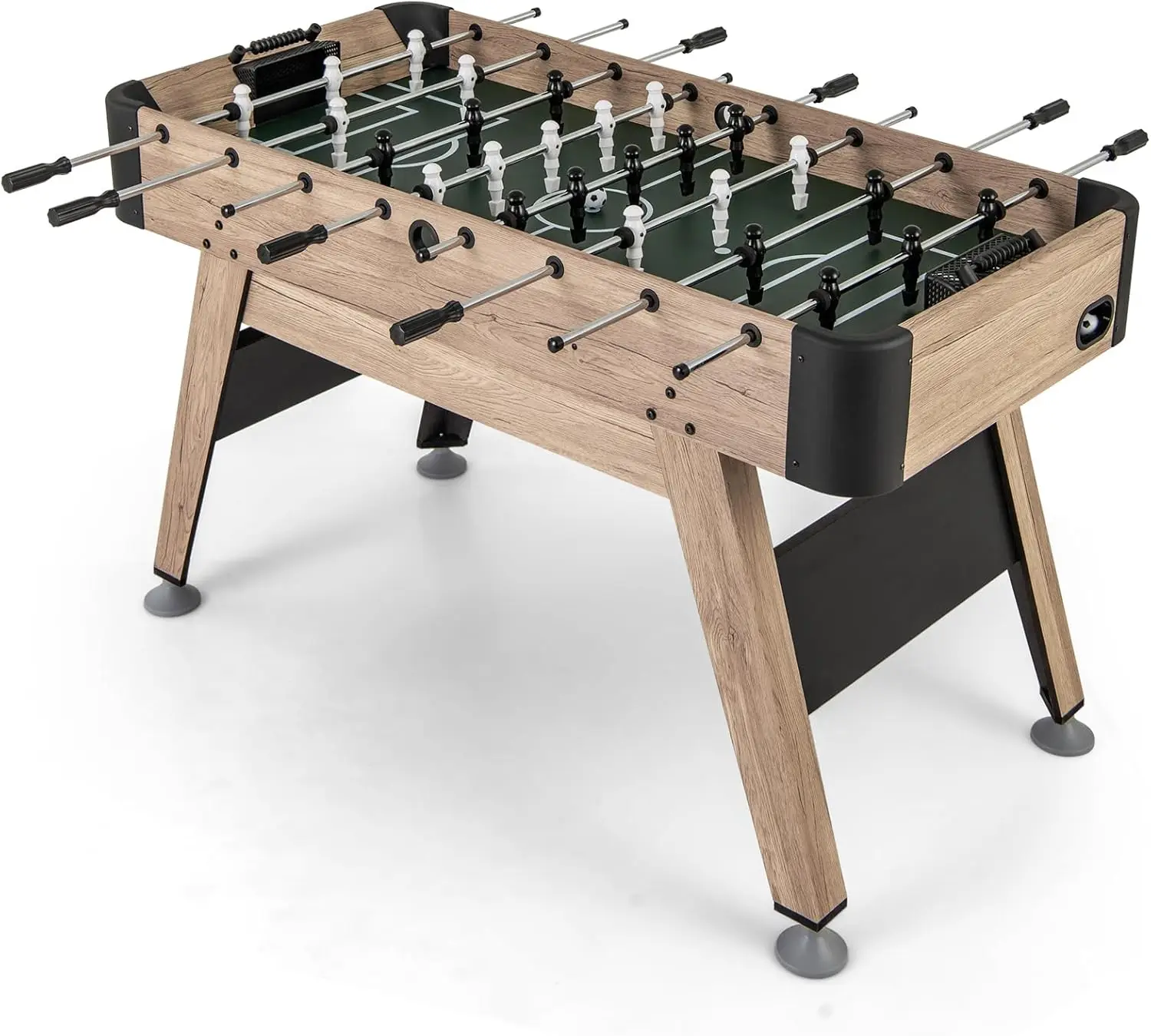 Table de baby-foot de 54 pouces pour adultes, table de jeu de football pleine grandeur de compétition avec 2 Ik, 26 plus tard, pattes réglables, arcade