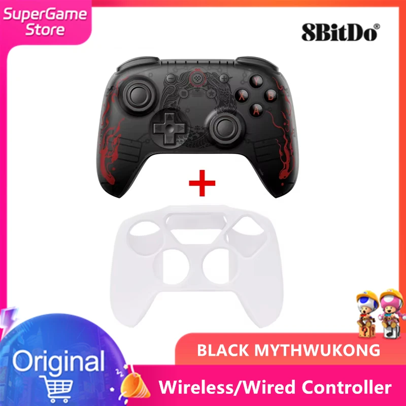 8BitDo Ultimate 2C BLACK MYTHWUKONG Wireless Gaming Controller with protector For PC Steam Accessories Deck Raspberry Pi Android