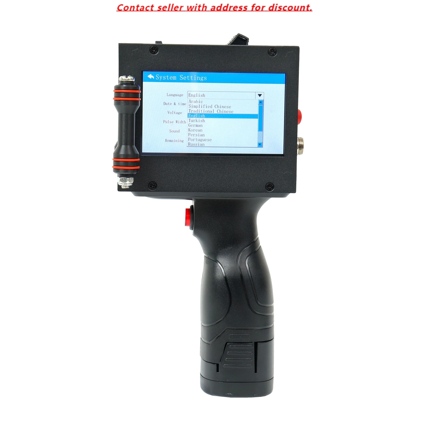 

Global Languages TIJ Mini 12.7mm 25.4 Mm Handheld Printer Nigerian Malawian Tanzania Ethiopian