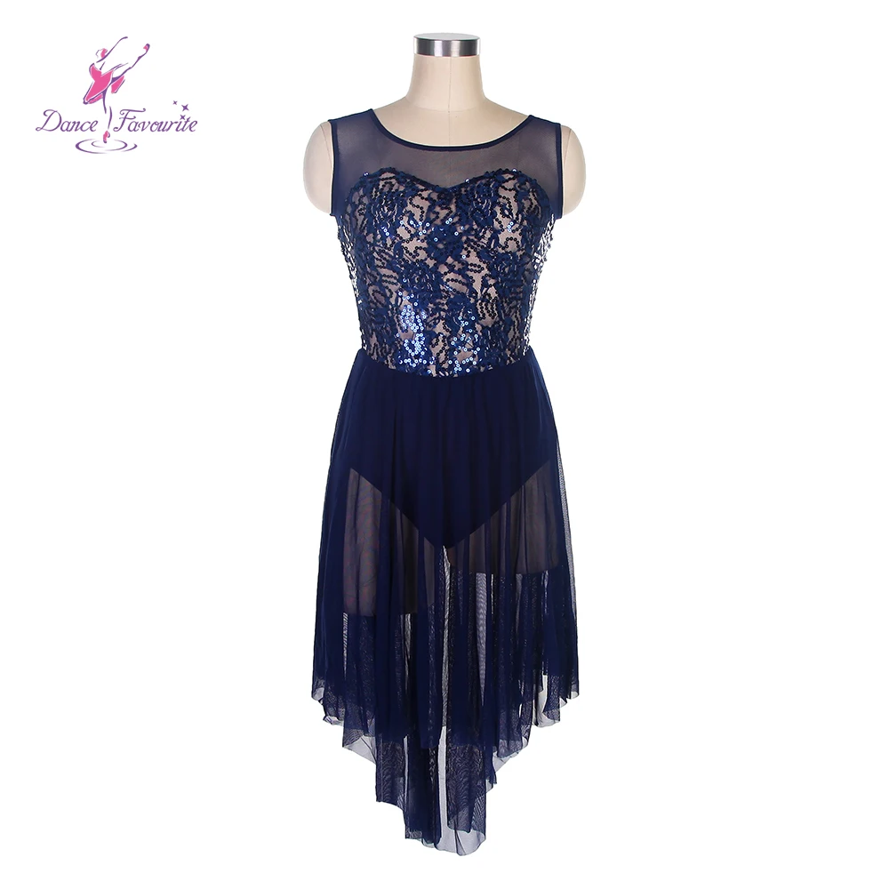 

Dance Favourite Dance Costumes 18418 Black Sequin Lace Top with black mesh skirt ballet dacne dress Lyrical & Contemporary Dress