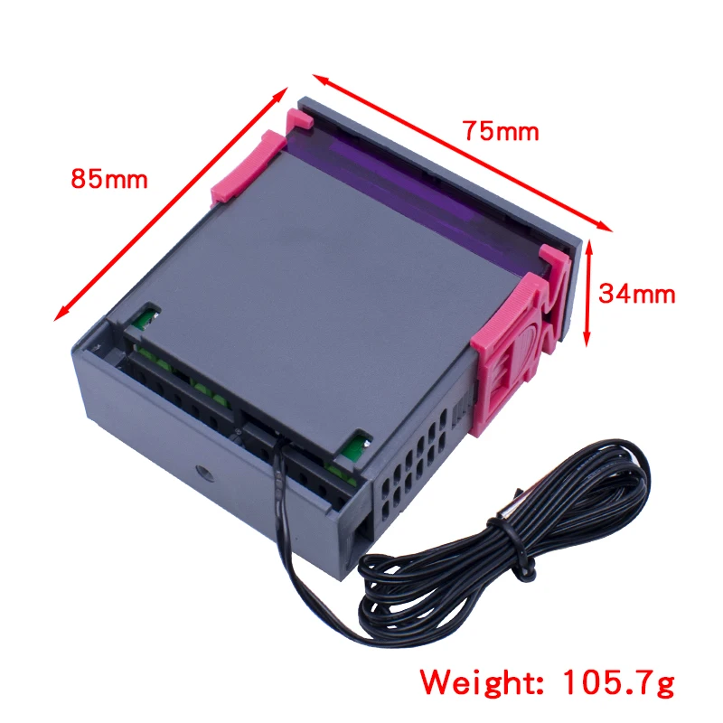 Controlador de temperatura Digital termostato termorregulador para incubadora relé LED 10A calefacción refrigeración STC-1000 12