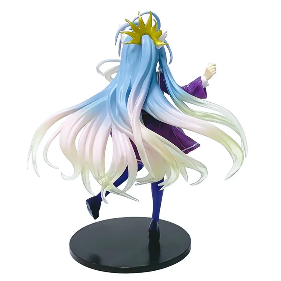Em estoque anime ngnl sem jogo sem vida branco "18,5cm shiro pvc modelo figuras de ação modelo coleção ornamento brinquedo feriado gif quente