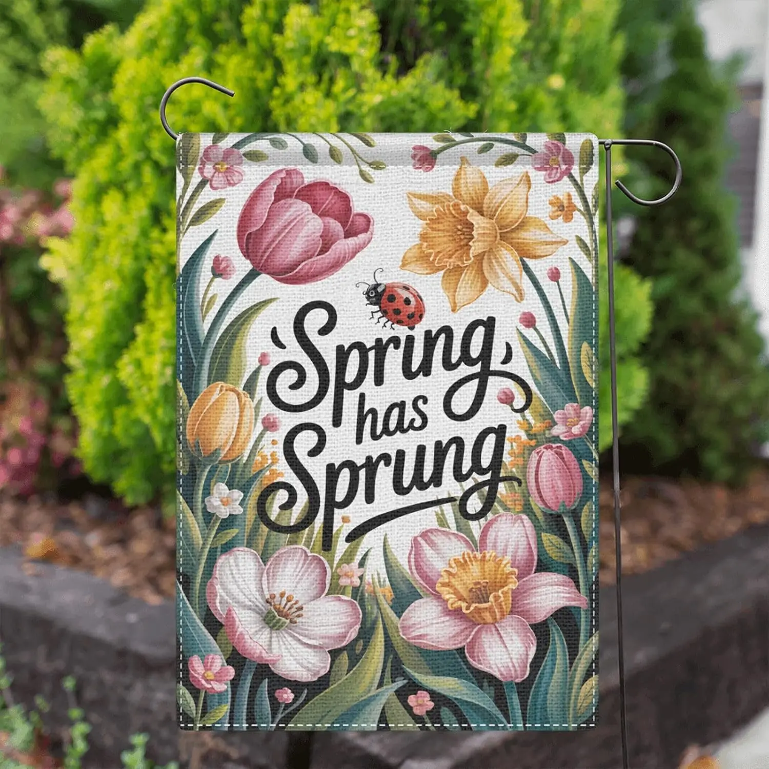 spring has sprung garden flags hilarious banners wall stuff 28x40 in AAS